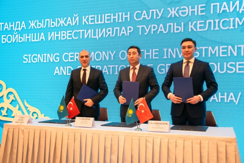 Turkish Company to Build a Greenhouse Complex in Shymkent